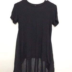 Small Black & Mesh Short Sleeves